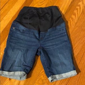 Maternity Bermuda Jean Shorts
